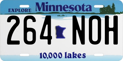 MN license plate 264NOH