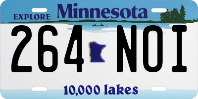 MN license plate 264NOI