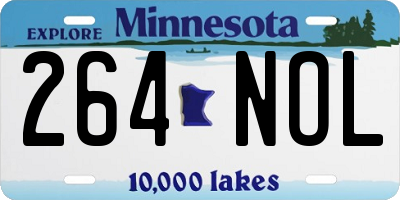 MN license plate 264NOL