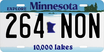 MN license plate 264NON