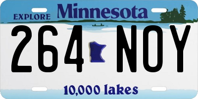 MN license plate 264NOY