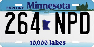 MN license plate 264NPD