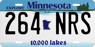 MN license plate 264NRS