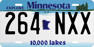 MN license plate 264NXX