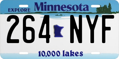 MN license plate 264NYF