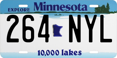 MN license plate 264NYL