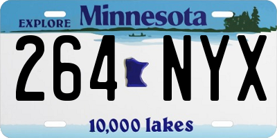 MN license plate 264NYX