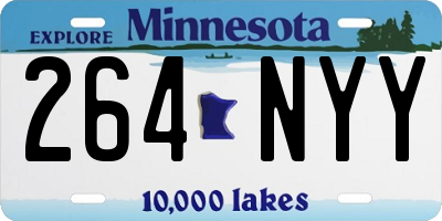 MN license plate 264NYY