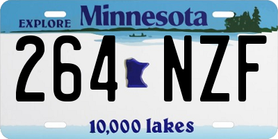 MN license plate 264NZF