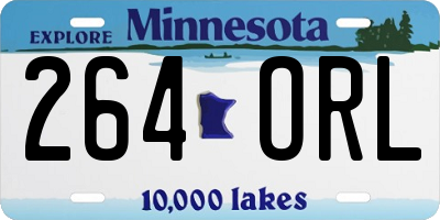 MN license plate 264ORL