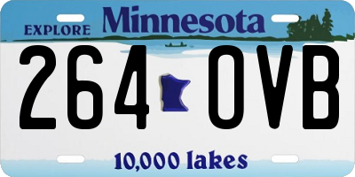 MN license plate 264OVB