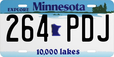 MN license plate 264PDJ