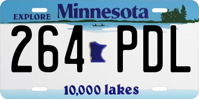 MN license plate 264PDL