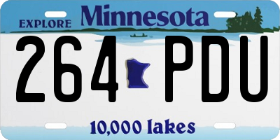 MN license plate 264PDU