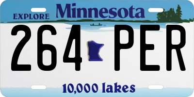 MN license plate 264PER