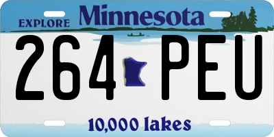 MN license plate 264PEU