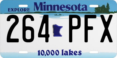 MN license plate 264PFX