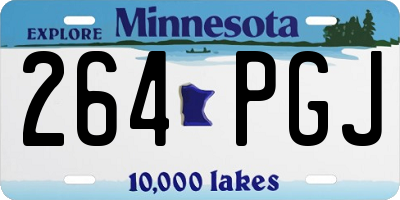 MN license plate 264PGJ