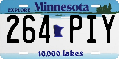 MN license plate 264PIY