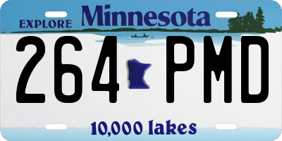 MN license plate 264PMD