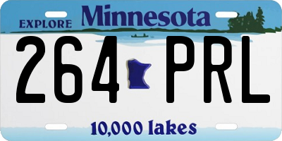 MN license plate 264PRL
