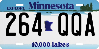 MN license plate 264QQA