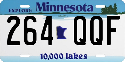 MN license plate 264QQF