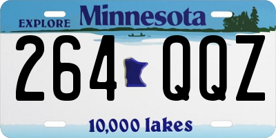 MN license plate 264QQZ