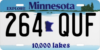 MN license plate 264QUF