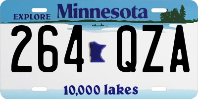 MN license plate 264QZA