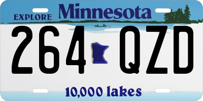 MN license plate 264QZD