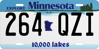 MN license plate 264QZI