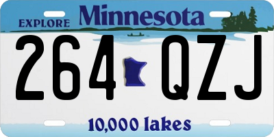 MN license plate 264QZJ