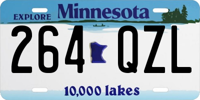 MN license plate 264QZL