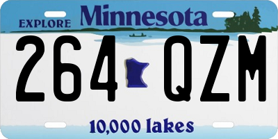 MN license plate 264QZM
