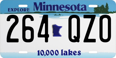MN license plate 264QZO