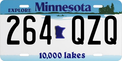 MN license plate 264QZQ