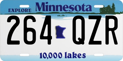 MN license plate 264QZR
