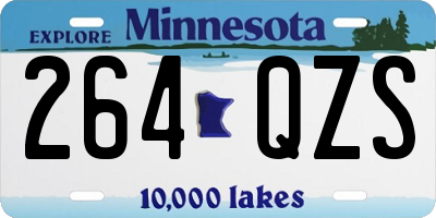 MN license plate 264QZS