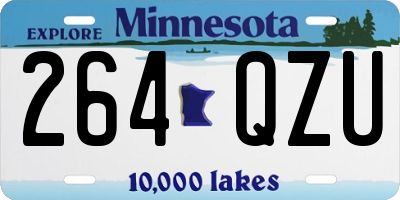 MN license plate 264QZU
