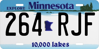 MN license plate 264RJF
