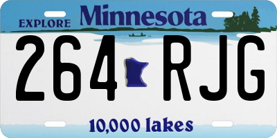 MN license plate 264RJG