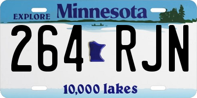 MN license plate 264RJN