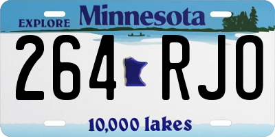 MN license plate 264RJO