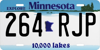 MN license plate 264RJP
