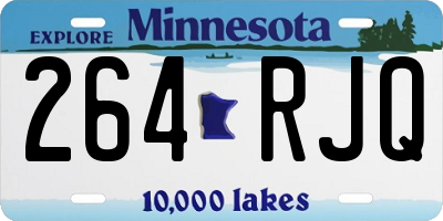 MN license plate 264RJQ