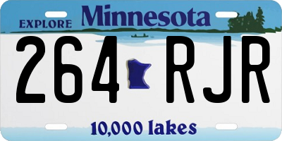 MN license plate 264RJR