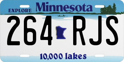 MN license plate 264RJS