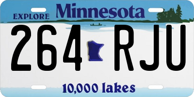 MN license plate 264RJU