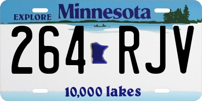 MN license plate 264RJV